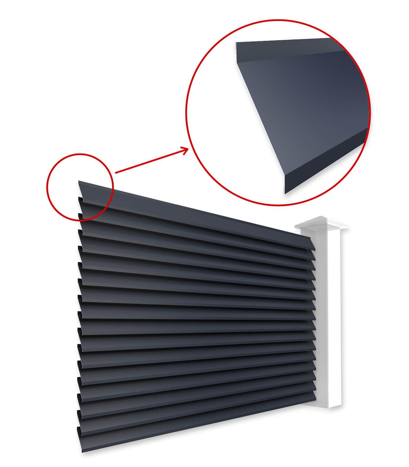 Ламели Жалюзи ЭКО-Z для забора-жалюзи в Павлодаре