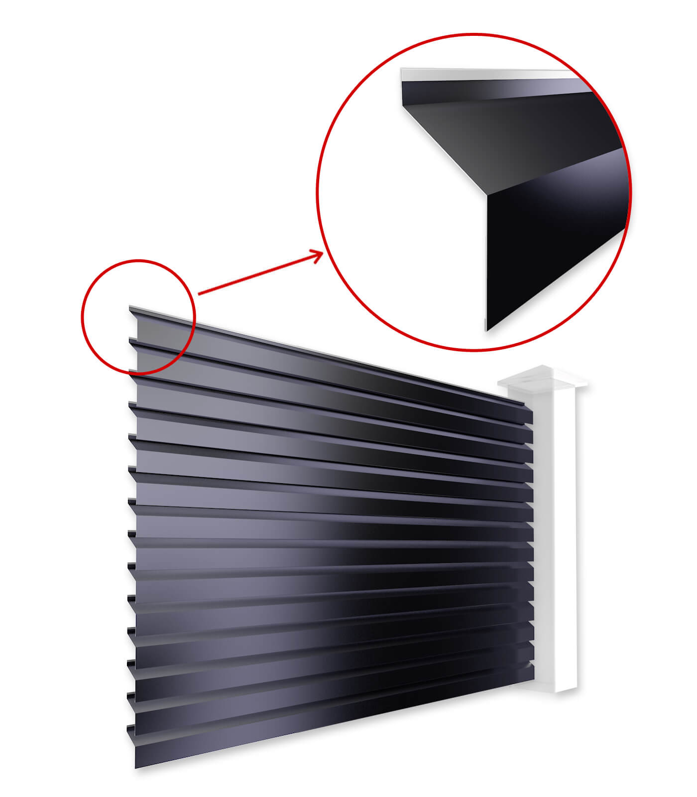 Ламели Жалюзи ХАЙ ТЕК для забора-жалюзи в Павлодаре