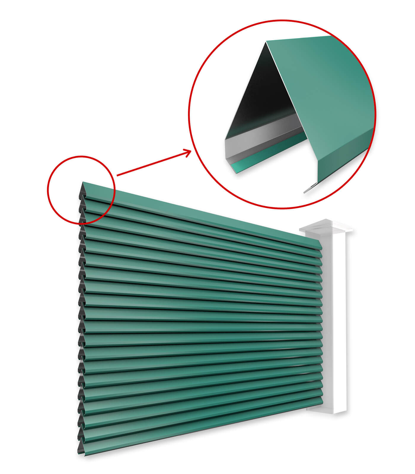 Ламели Реснички для двустороннего забора в Павлодаре