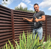 Забор из металлического штакетника, Павлодарская область, Ефремовка