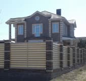 Забор из металлического штакетника, Павлодарская область, Коктобе